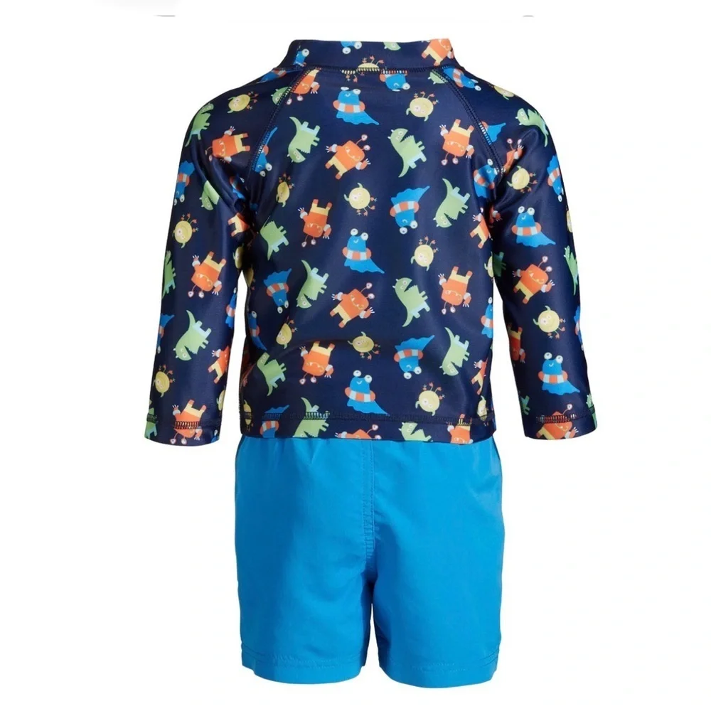First Impressions Monster Rash Guard Set Sz 24 Months